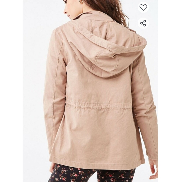 Forever 21 Hooded Utility Jacket - Picture 3 of 16